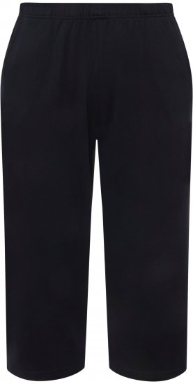Ulla Popken Pull On Knit Elastic Waist Pocket Crop Pants Blue - Τζιν & Παντελόνια για Γυναίκες σε Μεγάλες Μεγέθη – Plus Size - 