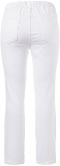 Ulla Popken Sienna Stretch Twill Jeggings Snow White - Τζιν & Παντελόνια για Γυναίκες σε Μεγάλες Μεγέθη – Plus Size - 