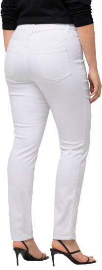 Ulla Popken Sienna Stretch Twill Jeggings Snow White - Τζιν & Παντελόνια για Γυναίκες σε Μεγάλες Μεγέθη – Plus Size - 