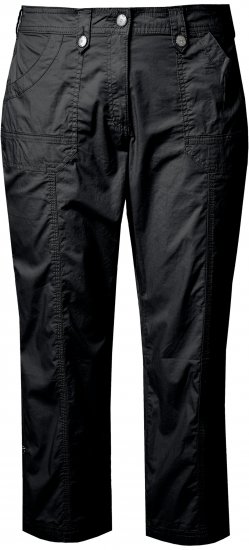 Ulla Popken Roll Tab Hem Stretch Cargo Pants Black - Τζιν & Παντελόνια για Γυναίκες σε Μεγάλες Μεγέθη – Plus Size - 