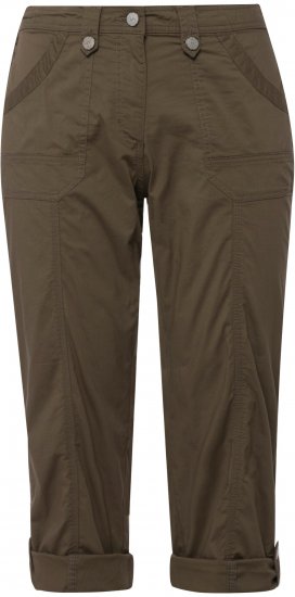 Ulla Popken Roll Tab Hem Stretch Cargo Pants Green - Τζιν & Παντελόνια για Γυναίκες σε Μεγάλες Μεγέθη – Plus Size - 