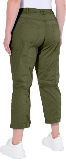 Ulla Popken Roll Tab Hem Stretch Cargo Pants Green - Τζιν & Παντελόνια για Γυναίκες σε Μεγάλες Μεγέθη – Plus Size - 