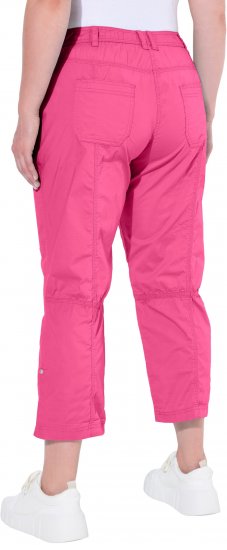 Ulla Popken Roll Tab Hem Stretch Cargo Pants Pink - Τζιν & Παντελόνια για Γυναίκες σε Μεγάλες Μεγέθη – Plus Size - 