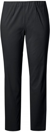 Ulla Popken Bengaline Slim Leg Sienna Fit Elastic Waist Pants Black - Τζιν & Παντελόνια για Γυναίκες σε Μεγάλες Μεγέθη – Plus Size - 
