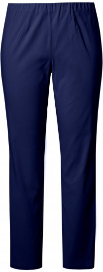 Ulla Popken Bengaline Slim Leg Sienna Fit Elastic Waist Pants Blue - Τζιν & Παντελόνια για Γυναίκες σε Μεγάλες Μεγέθη – Plus Size - 