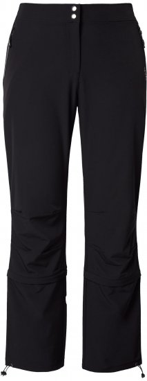 Ulla Popken Zip Off Reflective Detail Funtional Powerstretch Pants Black - Τζιν & Παντελόνια για Γυναίκες σε Μεγάλες Μεγέθη – Plus Size - 