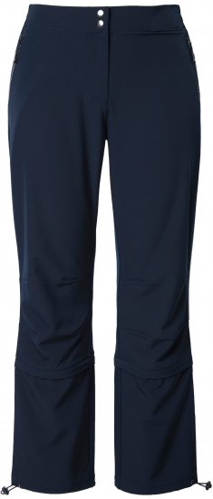 Ulla Popken Zip Off Reflective Detail Funtional Powerstretch Pants Navy - Τζιν & Παντελόνια για Γυναίκες σε Μεγάλες Μεγέθη – Plus Size - 