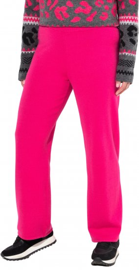 Ulla Popken Fine Sweater Knit Wide Leg Pants Red - Τζιν & Παντελόνια για Γυναίκες σε Μεγάλες Μεγέθη – Plus Size - 