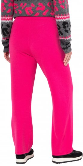 Ulla Popken Fine Sweater Knit Wide Leg Pants Red - Τζιν & Παντελόνια για Γυναίκες σε Μεγάλες Μεγέθη – Plus Size - 