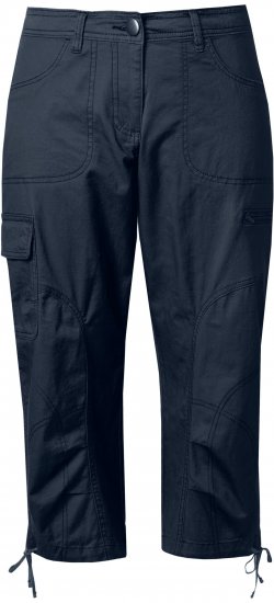 Ulla Popken Stretch Cotton Cargo Crop Pants Navy - Τζιν & Παντελόνια για Γυναίκες σε Μεγάλες Μεγέθη – Plus Size - 