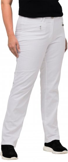 Ulla Popken Summer Pants Mony Snow White - Τζιν & Παντελόνια για Γυναίκες σε Μεγάλες Μεγέθη – Plus Size - 