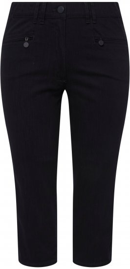 Ulla Popken Mony Stretch Capri Pants Navy - Τζιν & Παντελόνια για Γυναίκες σε Μεγάλες Μεγέθη – Plus Size - 