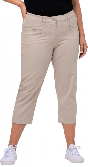 Ulla Popken Mony Stretch Capri Pants Orange - Τζιν & Παντελόνια για Γυναίκες σε Μεγάλες Μεγέθη – Plus Size - 