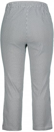 Ulla Popken Check Bengaline Slim Leg Sienna Fit Stretch Crop Pants Black - Τζιν & Παντελόνια για Γυναίκες σε Μεγάλες Μεγέθη – Plus Size - 