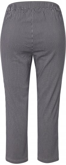 Ulla Popken Check Bengaline Slim Leg Sienna Fit Stretch Crop Pants Navy - Τζιν & Παντελόνια για Γυναίκες σε Μεγάλες Μεγέθη – Plus Size - 