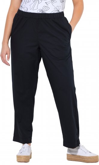 Ulla Popken Wide Leg Ruby Fit Stretch Chino Pants Navy - Τζιν & Παντελόνια για Γυναίκες σε Μεγάλες Μεγέθη – Plus Size - 