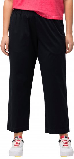 Ulla Popken Wide Leg Ruby Fit Stretch Chino Pants Dark Teal - Τζιν & Παντελόνια για Γυναίκες σε Μεγάλες Μεγέθη – Plus Size - 