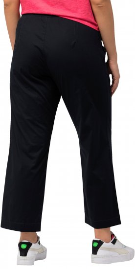 Ulla Popken Wide Leg Ruby Fit Stretch Chino Pants Dark Teal - Τζιν & Παντελόνια για Γυναίκες σε Μεγάλες Μεγέθη – Plus Size - 