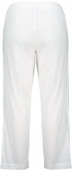 Ulla Popken Wide Leg Ruby Fit Stretch Chino Pants Snow White - Τζιν & Παντελόνια για Γυναίκες σε Μεγάλες Μεγέθη – Plus Size - 