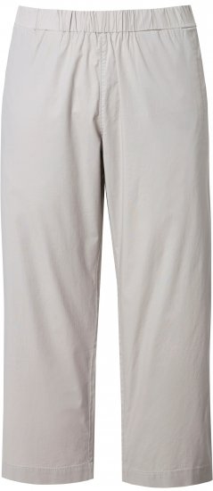 Ulla Popken Wide Leg Ruby Fit Stretch Chino Pants Pebble - Τζιν & Παντελόνια για Γυναίκες σε Μεγάλες Μεγέθη – Plus Size - 