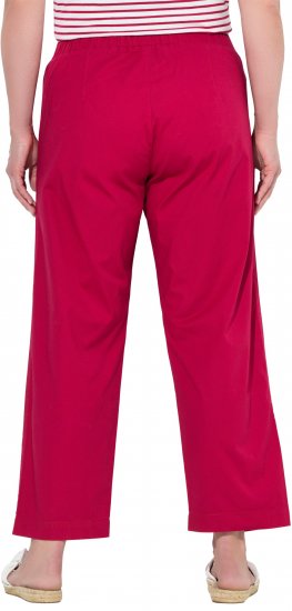 Ulla Popken Wide Leg Ruby Fit Stretch Chino Pants Salsa - Τζιν & Παντελόνια για Γυναίκες σε Μεγάλες Μεγέθη – Plus Size - 