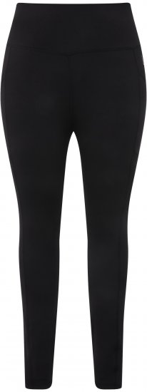 Ulla Popken High Waist Quick Dry Recycled Stretch Leggings Black - Τζιν & Παντελόνια για Γυναίκες σε Μεγάλες Μεγέθη – Plus Size - 