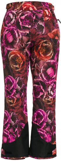 Ulla Popken Hyprar Rose Print Fully Lined Ski Pants Orange - Τζιν & Παντελόνια για Γυναίκες σε Μεγάλες Μεγέθη – Plus Size - 