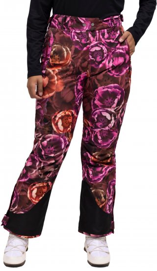 Ulla Popken Hyprar Rose Print Fully Lined Ski Pants Orange - Τζιν & Παντελόνια για Γυναίκες σε Μεγάλες Μεγέθη – Plus Size - 