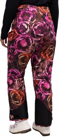Ulla Popken Hyprar Rose Print Fully Lined Ski Pants Orange - Τζιν & Παντελόνια για Γυναίκες σε Μεγάλες Μεγέθη – Plus Size - 
