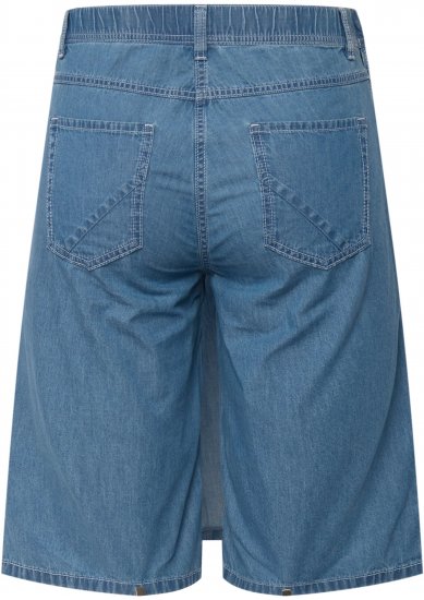 Ulla Popken Denim Wrap Look Skort Blue Denim - Τζιν & Παντελόνια για Γυναίκες σε Μεγάλες Μεγέθη – Plus Size - 