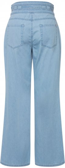 Ulla Popken Soft Denim Wide Leg Jeans Blue Denim - Τζιν & Παντελόνια για Γυναίκες σε Μεγάλες Μεγέθη – Plus Size - 