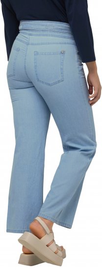 Ulla Popken Soft Denim Wide Leg Jeans Blue Denim - Τζιν & Παντελόνια για Γυναίκες σε Μεγάλες Μεγέθη – Plus Size - 