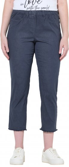 Ulla Popken Stretch Blend Bengaline Pants Navy - Τζιν & Παντελόνια για Γυναίκες σε Μεγάλες Μεγέθη – Plus Size - 