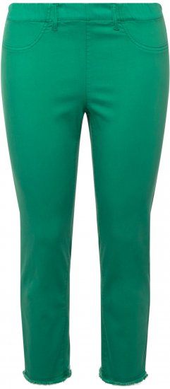 Ulla Popken Stretch Blend Bengaline Pants Emerald Green - Τζιν & Παντελόνια για Γυναίκες σε Μεγάλες Μεγέθη – Plus Size - 
