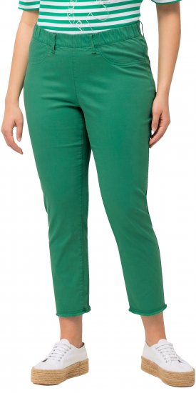 Ulla Popken Stretch Blend Bengaline Pants Emerald Green - Τζιν & Παντελόνια για Γυναίκες σε Μεγάλες Μεγέθη – Plus Size - 