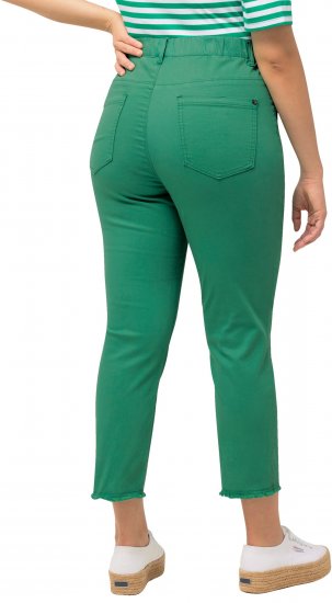 Ulla Popken Stretch Blend Bengaline Pants Emerald Green - Τζιν & Παντελόνια για Γυναίκες σε Μεγάλες Μεγέθη – Plus Size - 