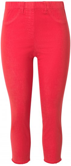 Ulla Popken Stretch Blend Bengaline Pants Neon Red - Τζιν & Παντελόνια για Γυναίκες σε Μεγάλες Μεγέθη – Plus Size - 