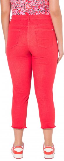 Ulla Popken Stretch Blend Bengaline Pants Neon Red - Τζιν & Παντελόνια για Γυναίκες σε Μεγάλες Μεγέθη – Plus Size - 