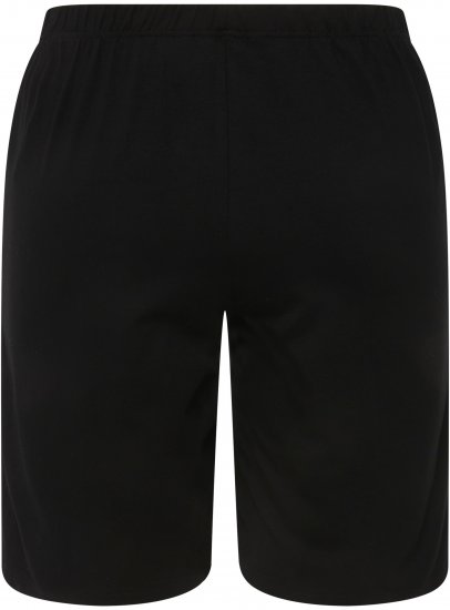Ulla Popken Stretch Knit Bermuda Shorts Black - Τζιν & Παντελόνια για Γυναίκες σε Μεγάλες Μεγέθη – Plus Size - 