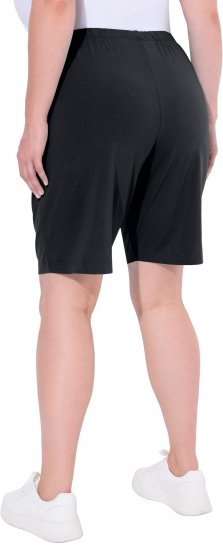 Ulla Popken Stretch Knit Bermuda Shorts Black - Τζιν & Παντελόνια για Γυναίκες σε Μεγάλες Μεγέθη – Plus Size - 