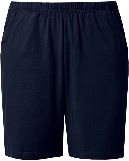 Ulla Popken Stretch Knit Bermuda Shorts Blue - Τζιν & Παντελόνια για Γυναίκες σε Μεγάλες Μεγέθη – Plus Size - 