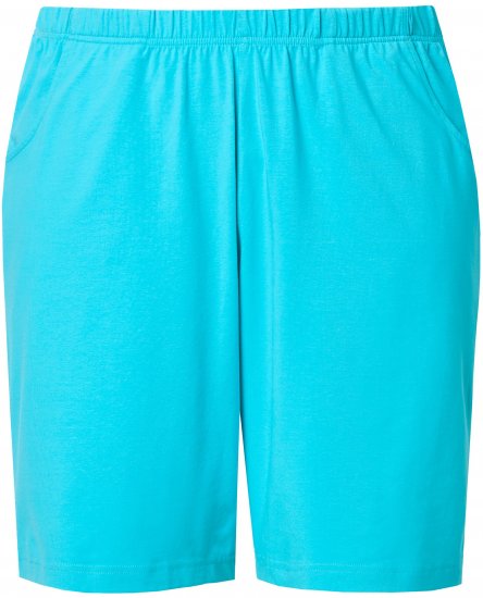 Ulla Popken Stretch Knit Bermuda Shorts Blue - Τζιν & Παντελόνια για Γυναίκες σε Μεγάλες Μεγέθη – Plus Size - 