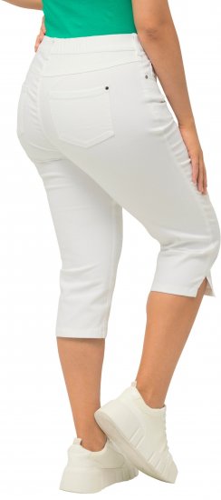 Ulla Popken Basic Capri Sarah Fit Jeans Snow White - Τζιν & Παντελόνια για Γυναίκες σε Μεγάλες Μεγέθη – Plus Size - 
