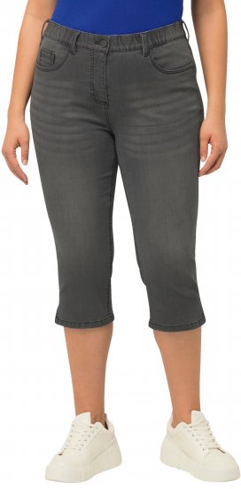 Ulla Popken Basic Capri Sarah Fit Jeans Gray - Τζιν & Παντελόνια για Γυναίκες σε Μεγάλες Μεγέθη – Plus Size - 