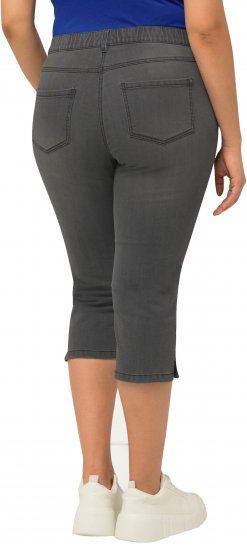 Ulla Popken Basic Capri Sarah Fit Jeans Gray - Τζιν & Παντελόνια για Γυναίκες σε Μεγάλες Μεγέθη – Plus Size - 