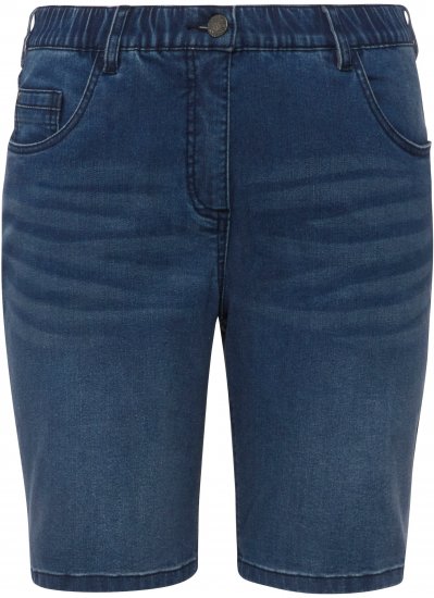 Ulla Popken Basic Denim Mandy Bermuda Shorts Light Blue Denim - Τζιν & Παντελόνια για Γυναίκες σε Μεγάλες Μεγέθη – Plus Size - 