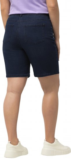 Ulla Popken Basic Denim Mandy Bermuda Shorts Blue Denim - Τζιν & Παντελόνια για Γυναίκες σε Μεγάλες Μεγέθη – Plus Size - 