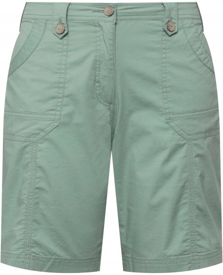 Ulla Popken Cargo Bermuda Shorts Light Moss Green - Τζιν & Παντελόνια για Γυναίκες σε Μεγάλες Μεγέθη – Plus Size - 