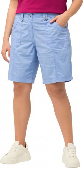 Ulla Popken Cargo Bermuda Shorts Cloud Blue - Τζιν & Παντελόνια για Γυναίκες σε Μεγάλες Μεγέθη – Plus Size - 