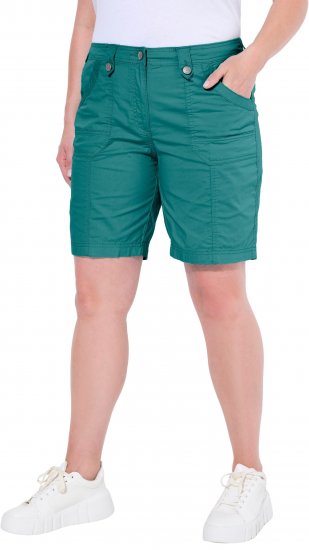 Ulla Popken Cargo Bermuda Shorts Teal - Τζιν & Παντελόνια για Γυναίκες σε Μεγάλες Μεγέθη – Plus Size - 